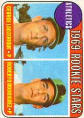 1969 Topps Baseball Cards      358     Rookie Stars-George Lauzerique RC-Roberto Rodriquez